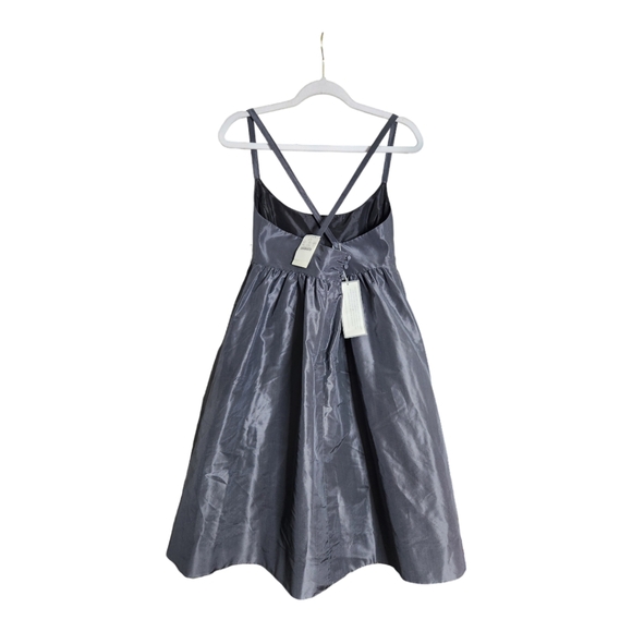 J. Crew Dresses & Skirts - 100% SILK!!! JCrew Gunmetal Gray Empire/Babydoll Cocktail Dress